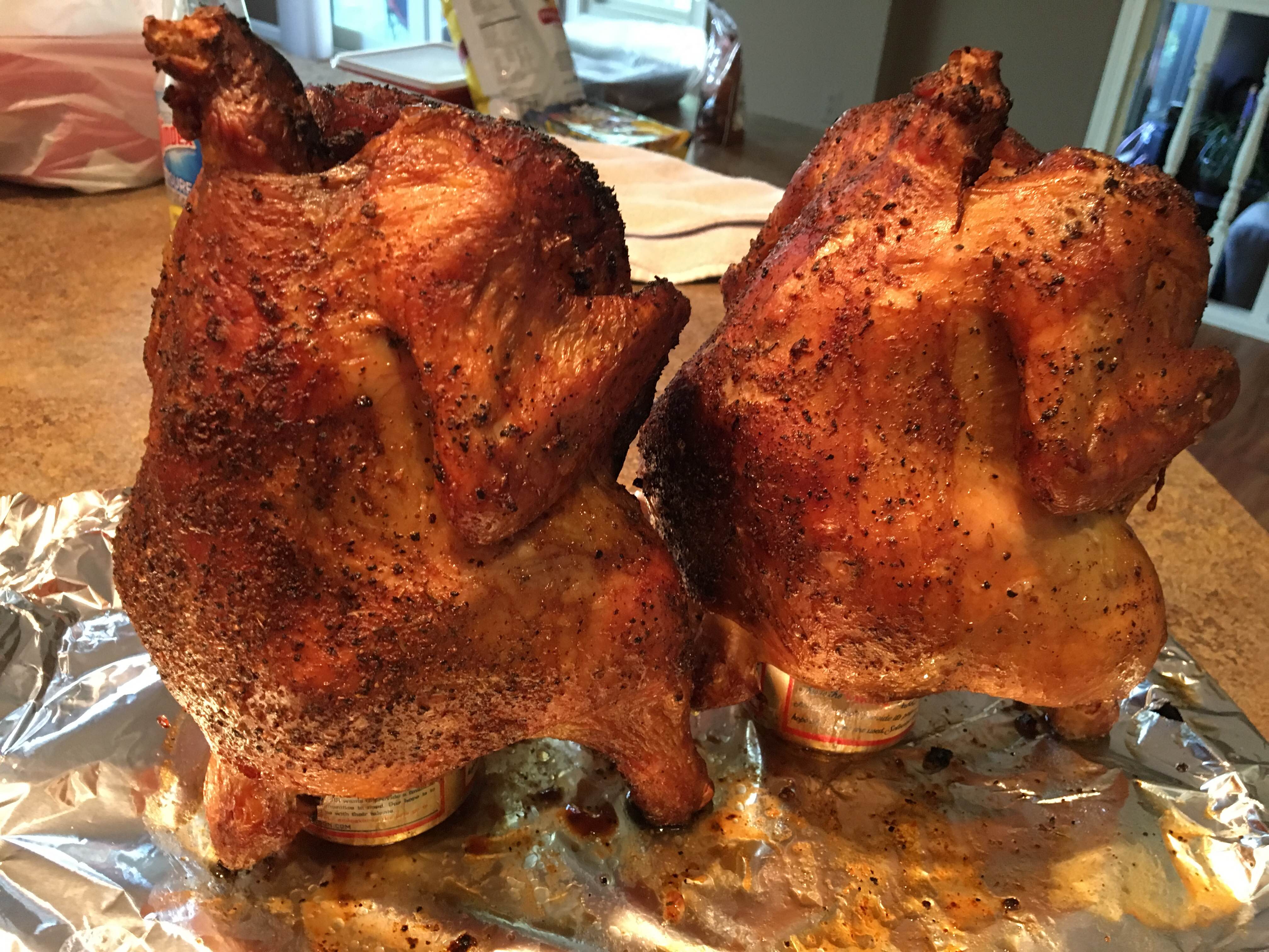 Cooked Beer Can Chicken
